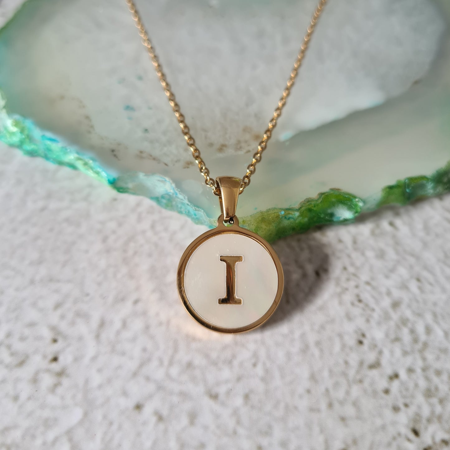 Initial Shell Necklace