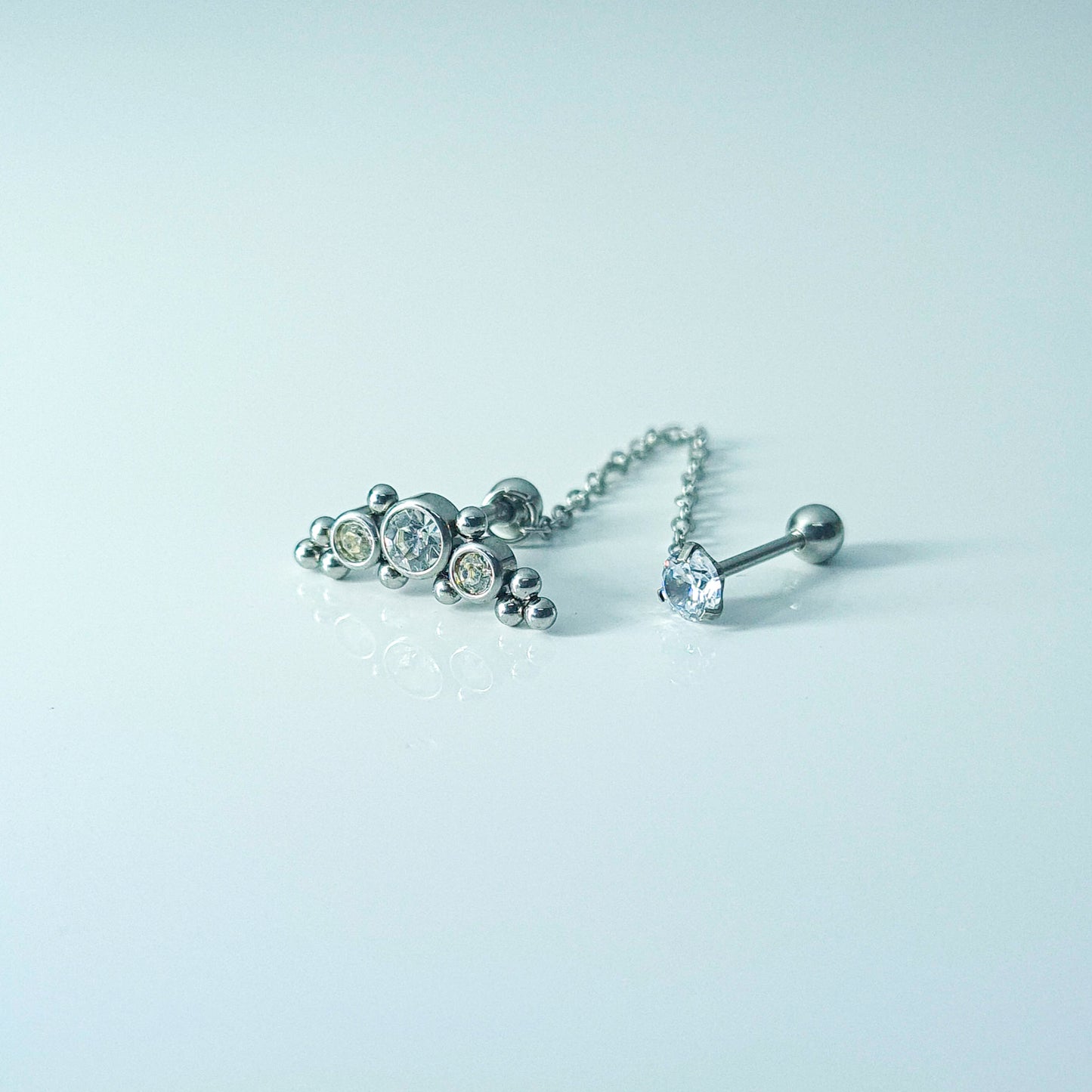 Bouquet | Double Stud and Chain (1pc single)