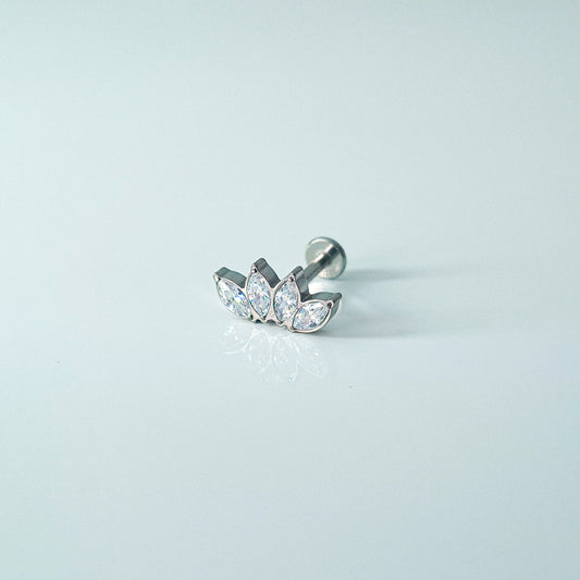 Quartet | G23 Titanium Flat Back Stud