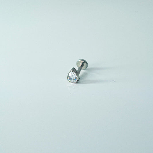 Teardrop | G23 Titanium Flat Back Stud