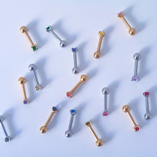 Birthstone | Screw Ball Stud (1pc single)
