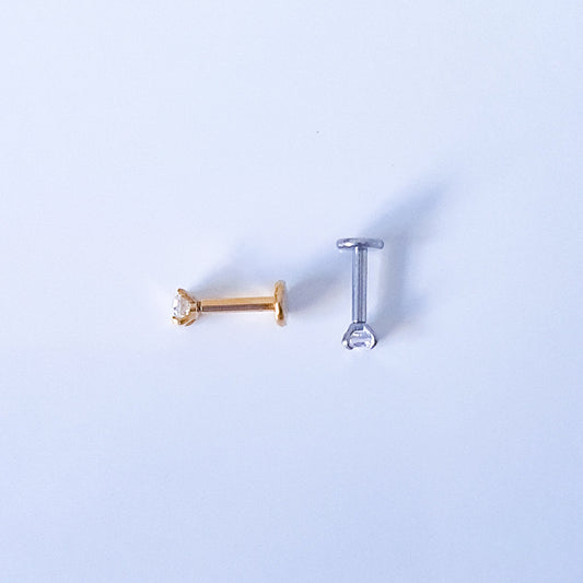 2mm Diamante | Stainless Steel Flat Back Stud