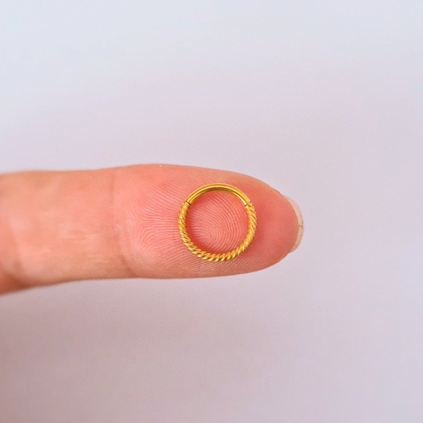 Ropey | Stainless Steel Seamless Clicker Ring