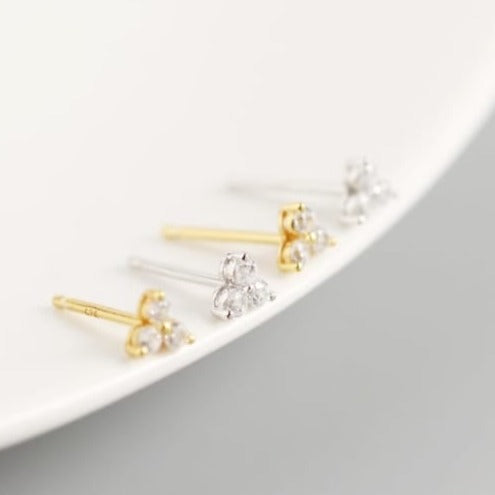 Trinity Studs in Sterling Silver