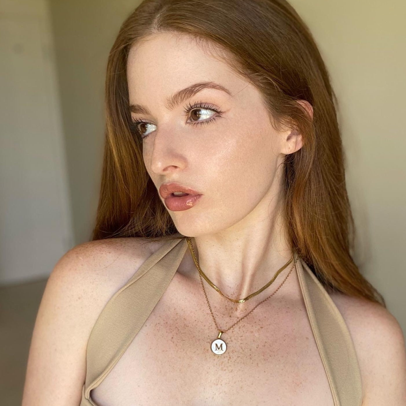 Initial Shell Necklace