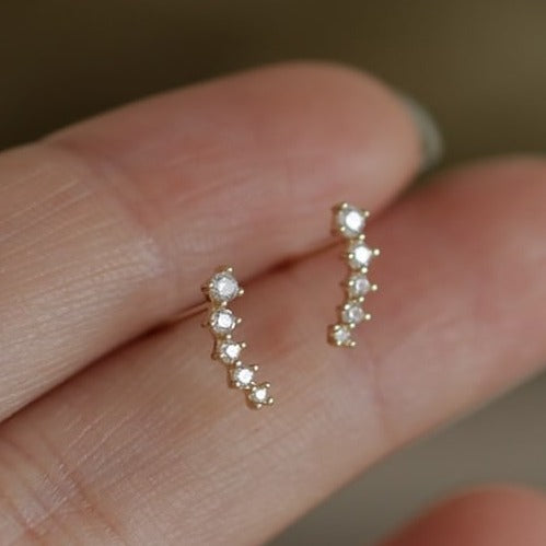 Comet Studs in Sterling Silver