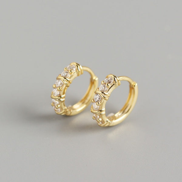 Sofia Huggies in Sterling Silver