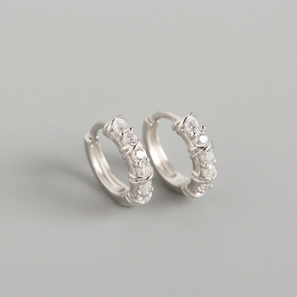 Sofia Huggies in Sterling Silver