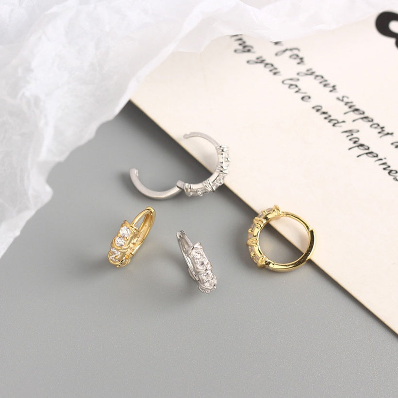 Sofia Huggies in Sterling Silver