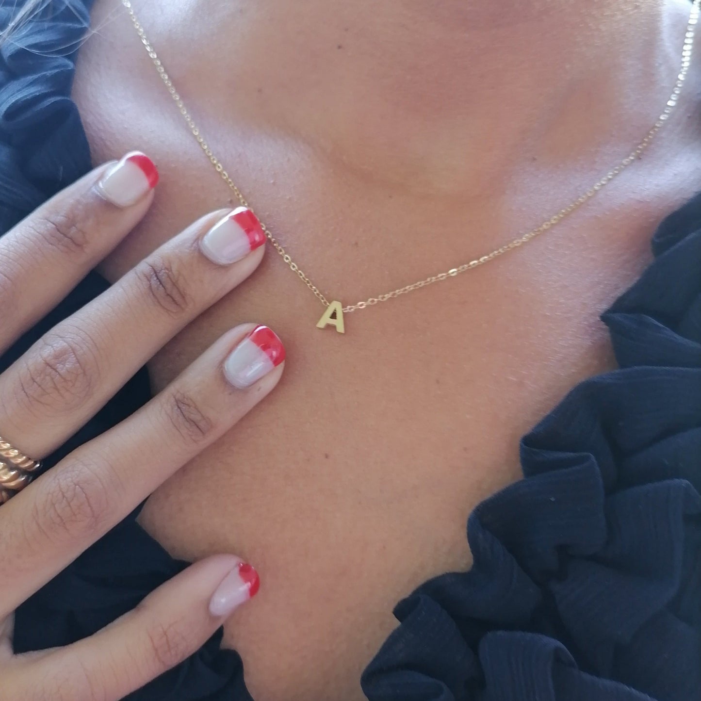 Rose Gold Letter Necklace