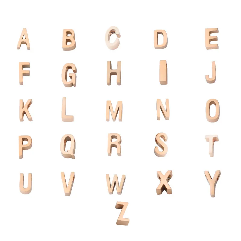 Rose Gold Letter Necklace