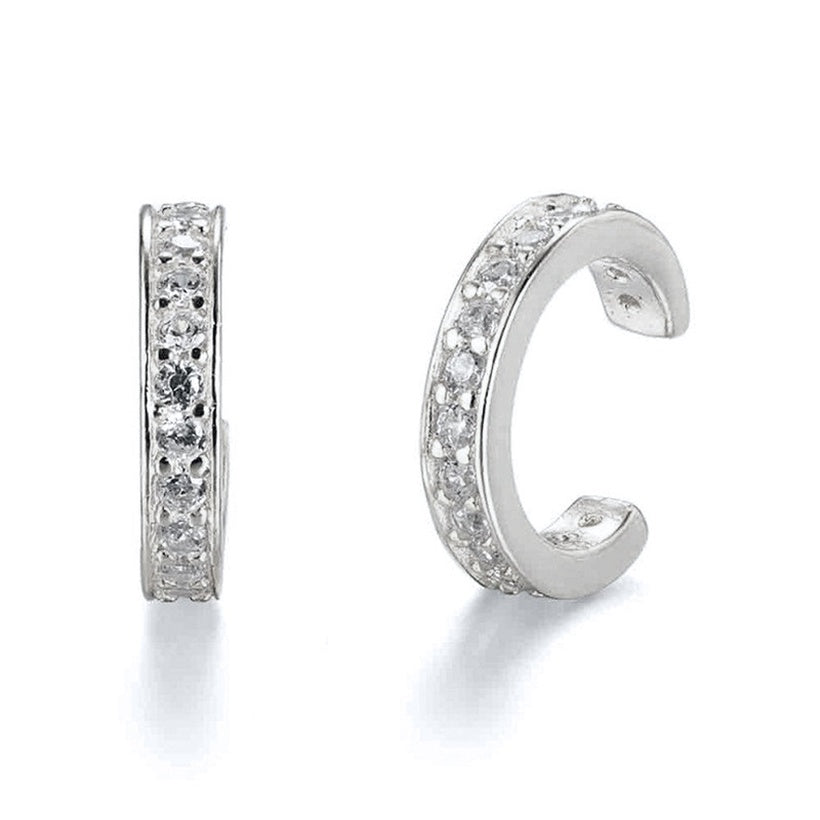 Micropavé Ear Cuff in Sterling Silver