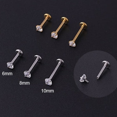 2mm Diamante | Stainless Steel Flat Back Stud