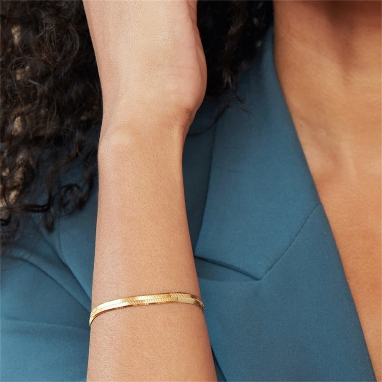 Wide Lithe Bracelet | Unisex