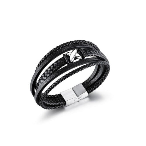X Leather Bracelet