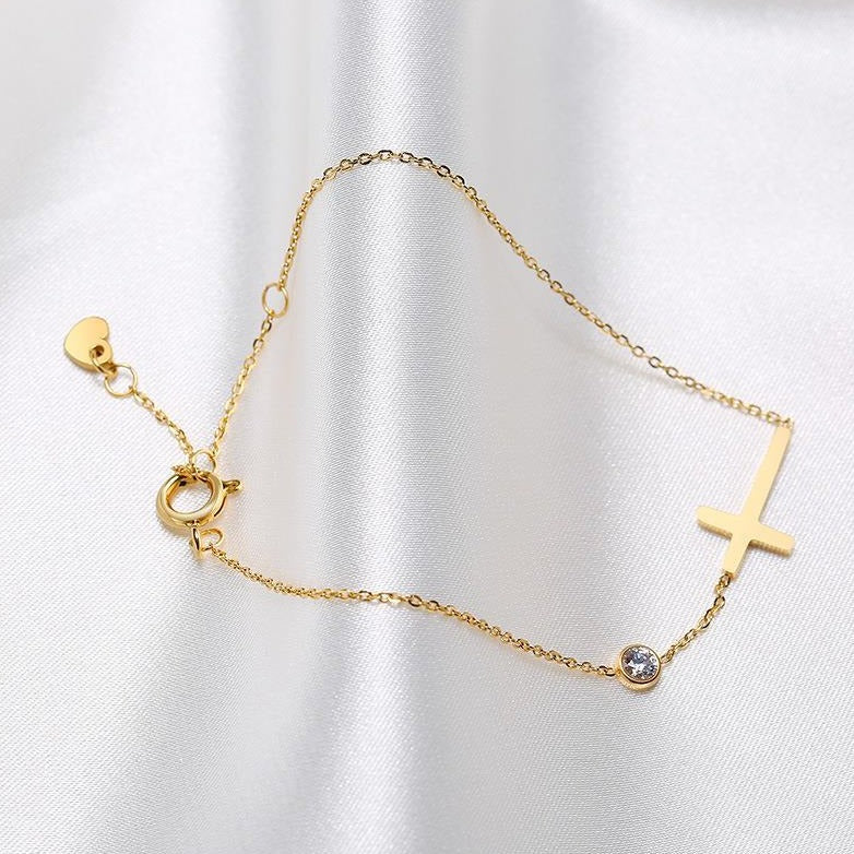 Diamante Cross Bracelet