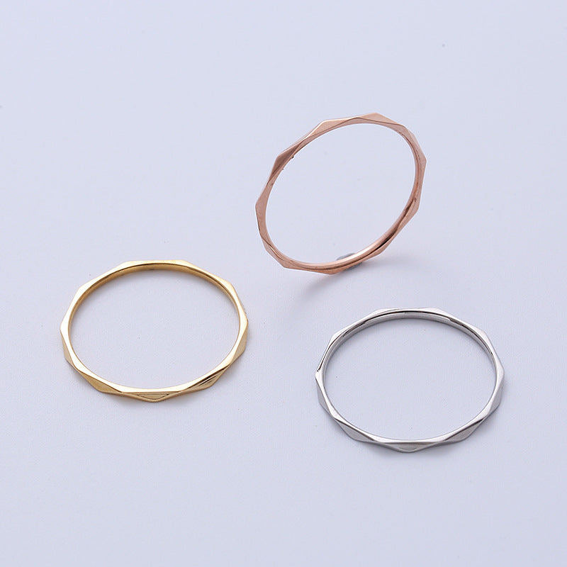 Hammered Stack Ring