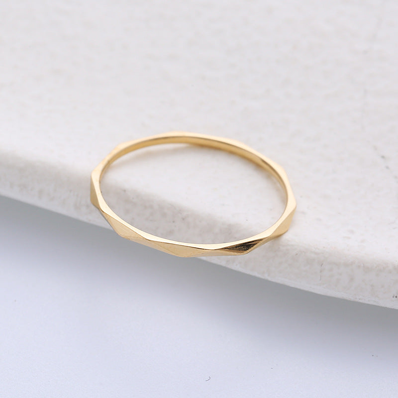 Hammered Stack Ring
