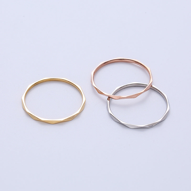 Hammered Stack Ring