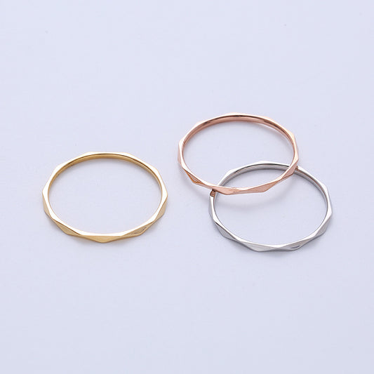 Hammered Stack Ring