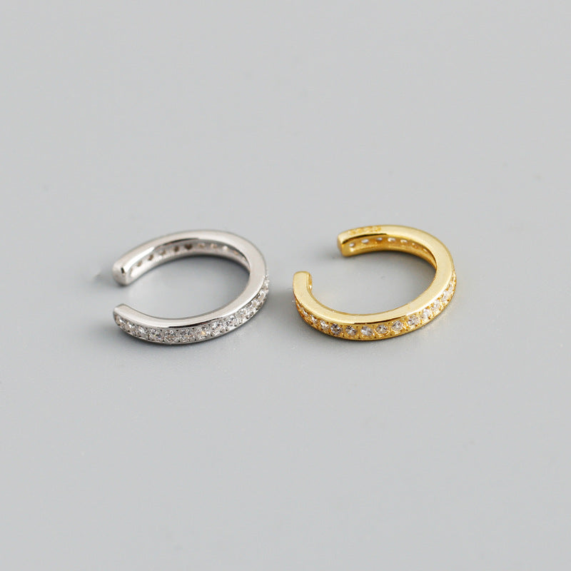 Micropavé Ear Cuff in Sterling Silver