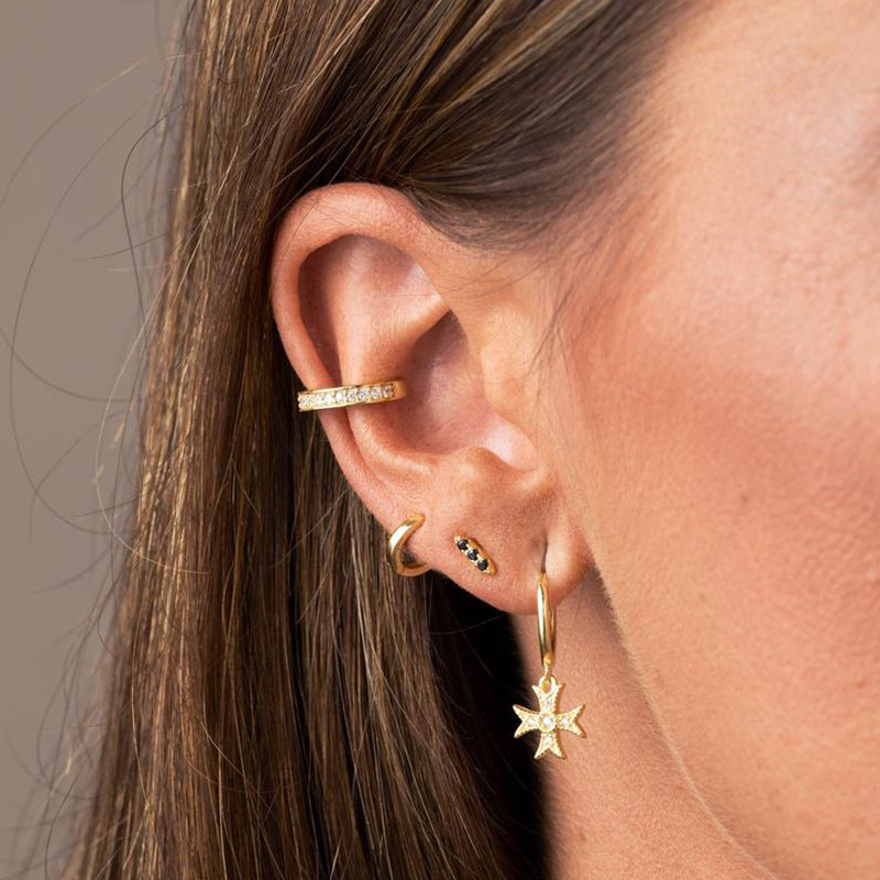 Micropavé Ear Cuff in Sterling Silver