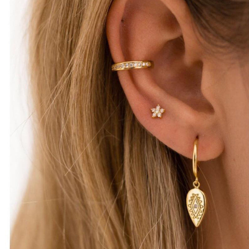 Micropavé Ear Cuff in Sterling Silver