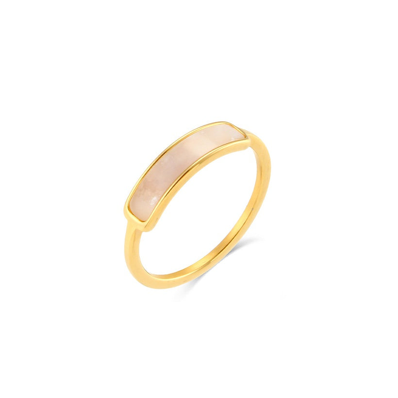 Mother of Pearl Signet Ring
