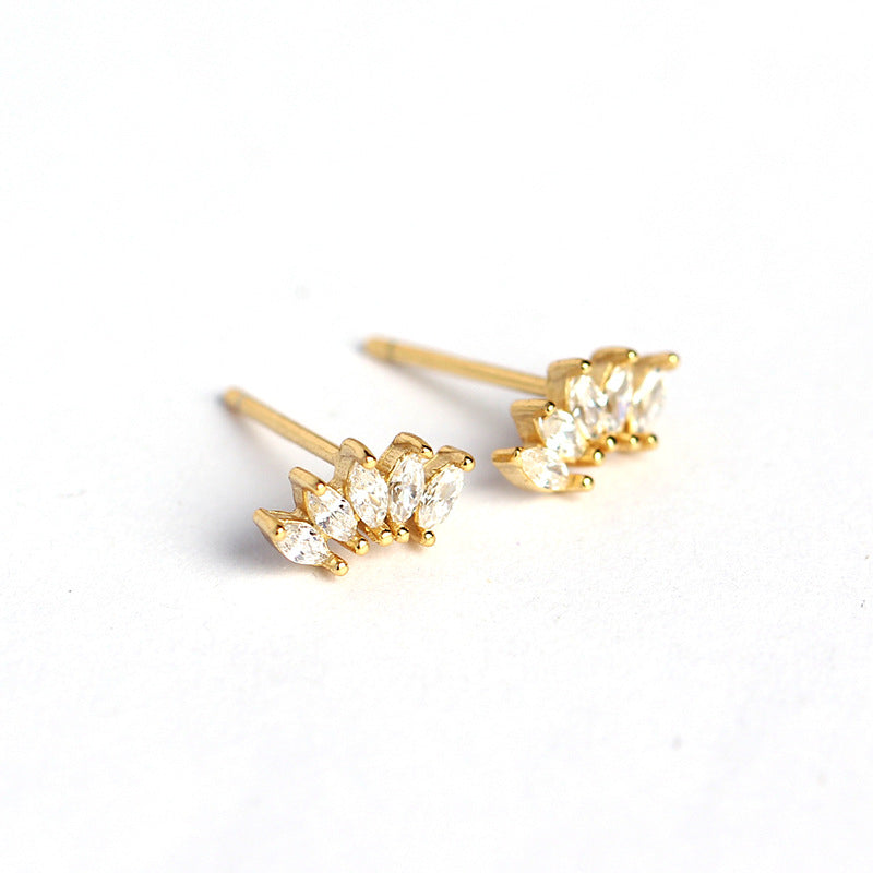 Quinary Studs in Sterling Silver