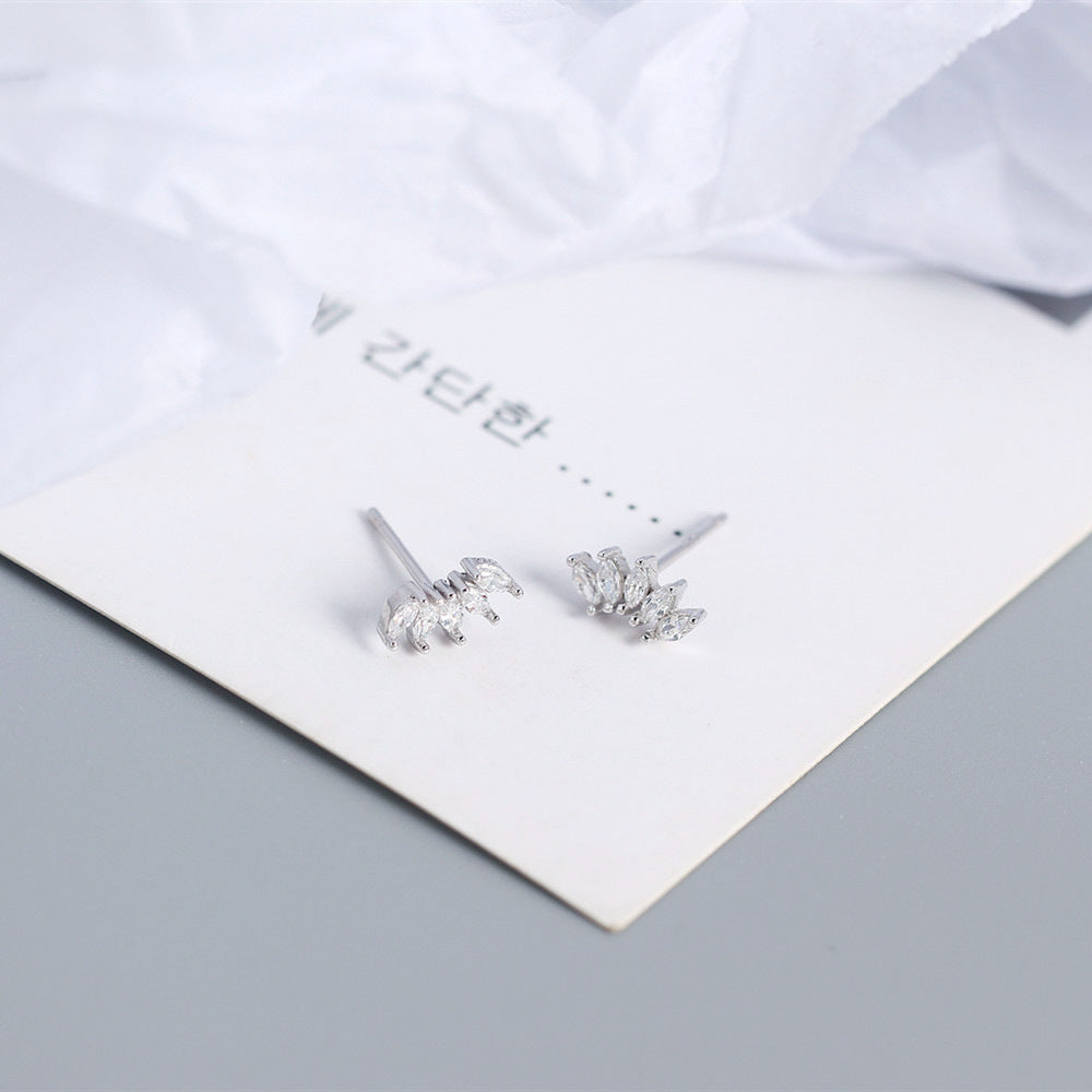 Quinary Studs in Sterling Silver