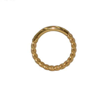 Ropey | Stainless Steel Seamless Clicker Ring