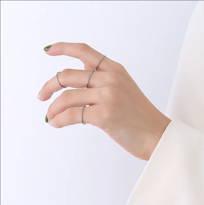 Tarnish Free Super Skinny Stack Ring