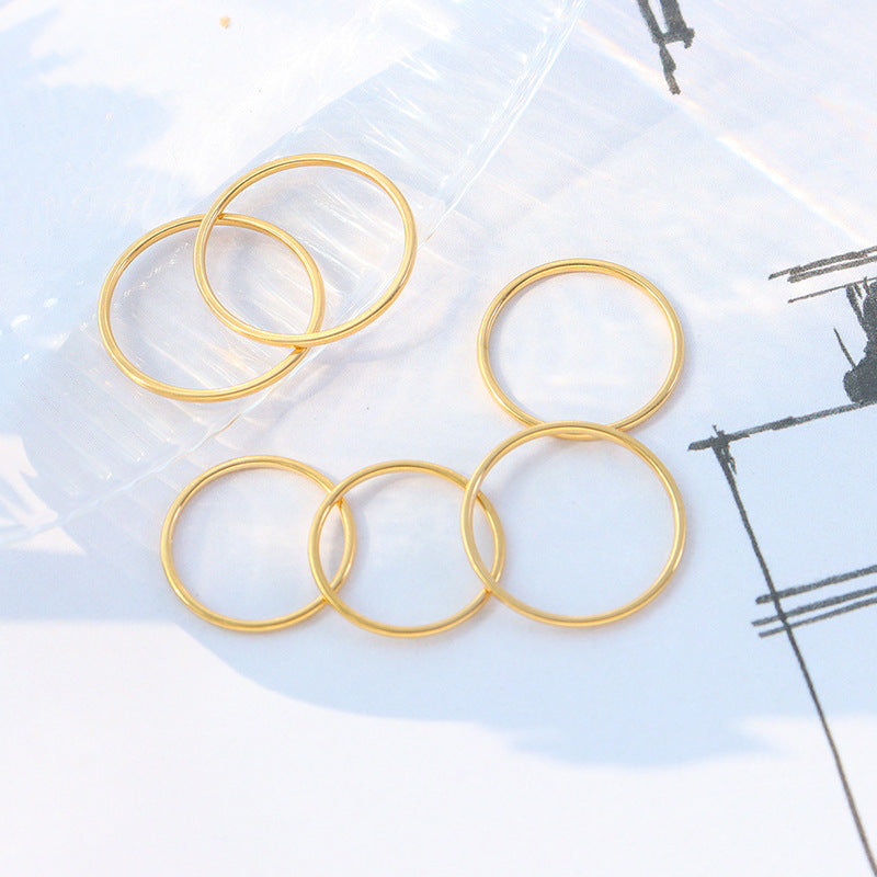 Tarnish Free Super Skinny Stack Ring