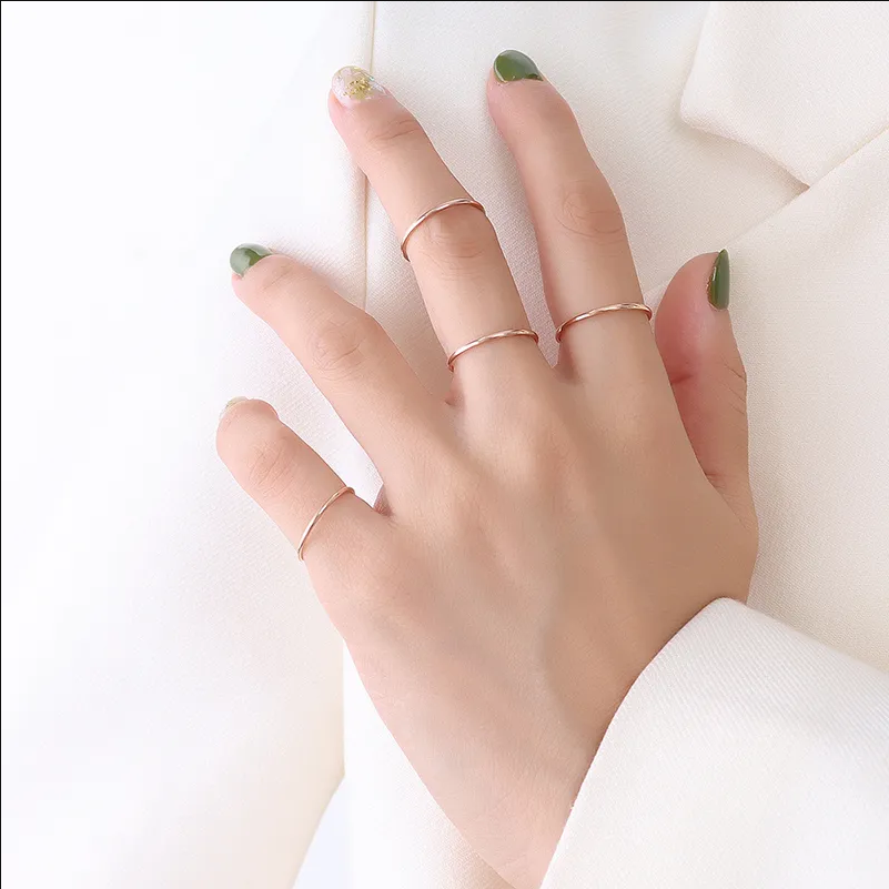 Tarnish Free Super Skinny Stack Ring