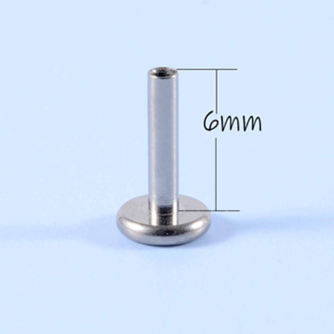 6mm Titanium Labret Backs James Jewellery