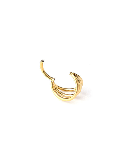 Triple | Stainless Steel Clicker Ring