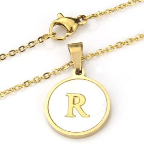 Initial Shell Necklace
