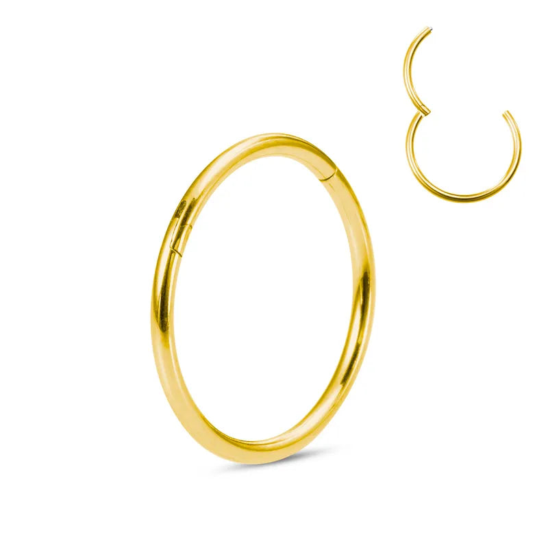 0.8mm | Stainless Steel Seamless Clicker Ring 20G Gauge