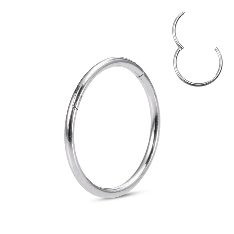 0.8mm | Stainless Steel Seamless Clicker Ring 20G Gauge