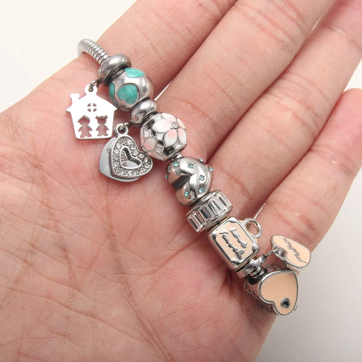 Baguette Bead Bracelet Charm