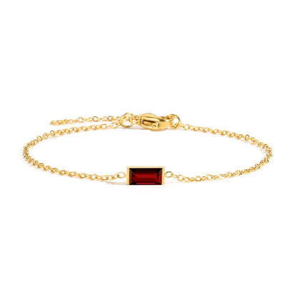Birthstone Baguette Bracelet