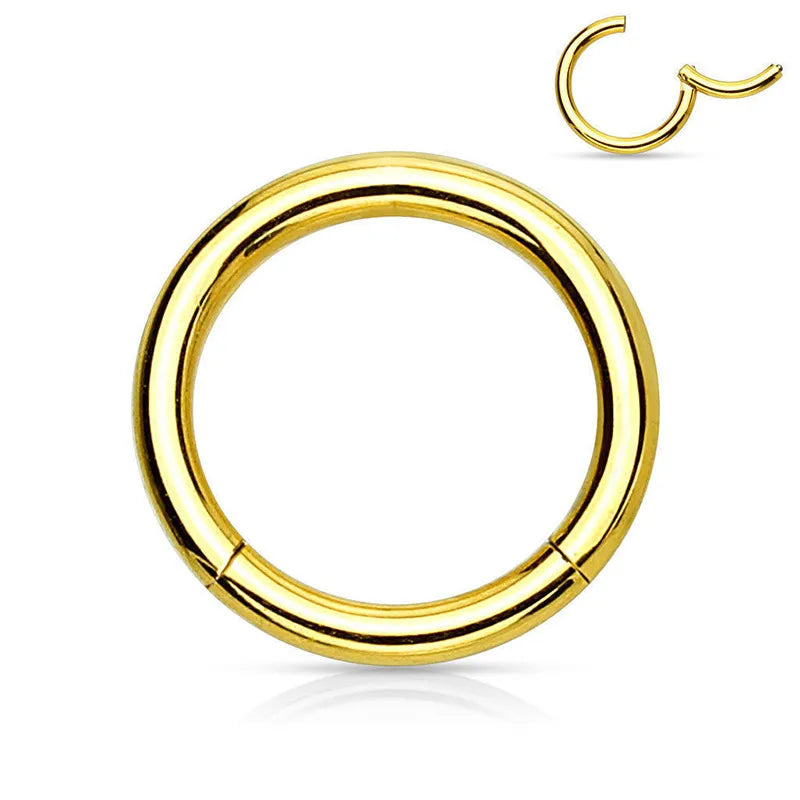 1.2mm | Stainless Steel Seamless Clicker Ring 16G Gauge