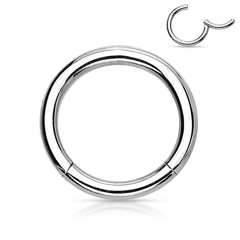 1.2mm | Stainless Steel Seamless Clicker Ring 16G Gauge