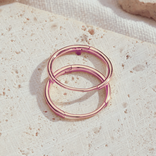 Rose Gold Super Skinny Stainless Steel Sleepers