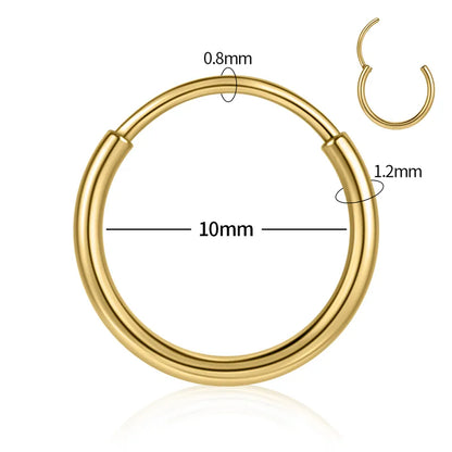 10mm Luxe | Stainless Steel Clicker Ring