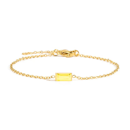Birthstone Baguette Bracelet