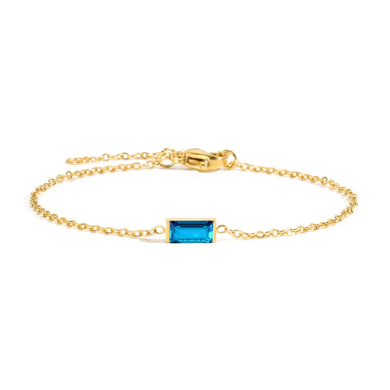 Birthstone Baguette Bracelet