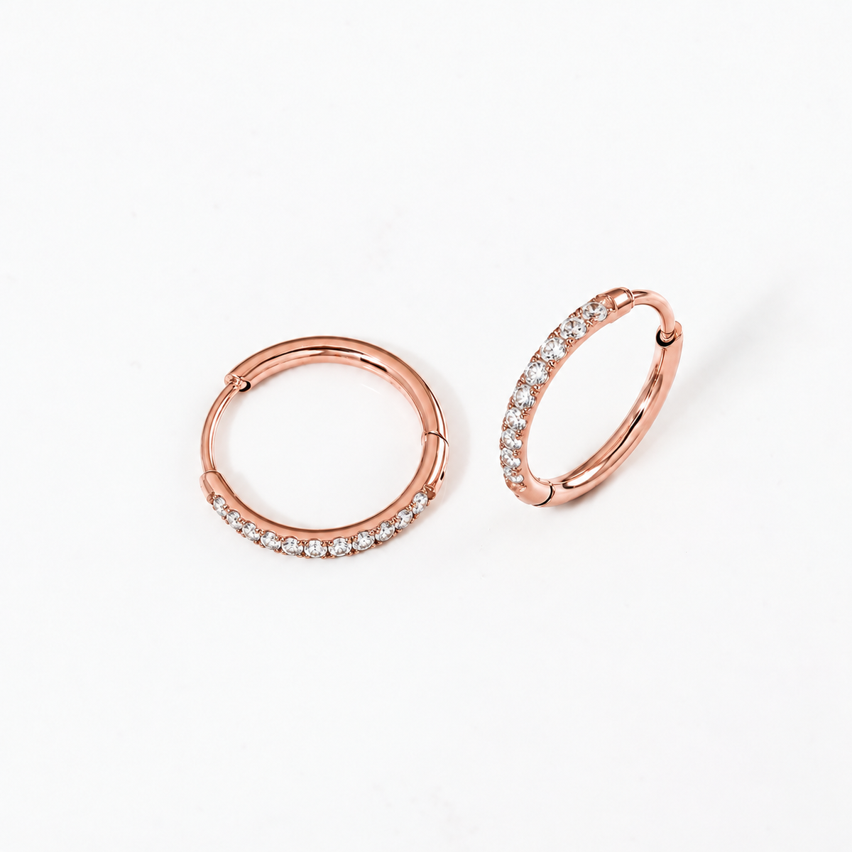 Pavé Small Hoops