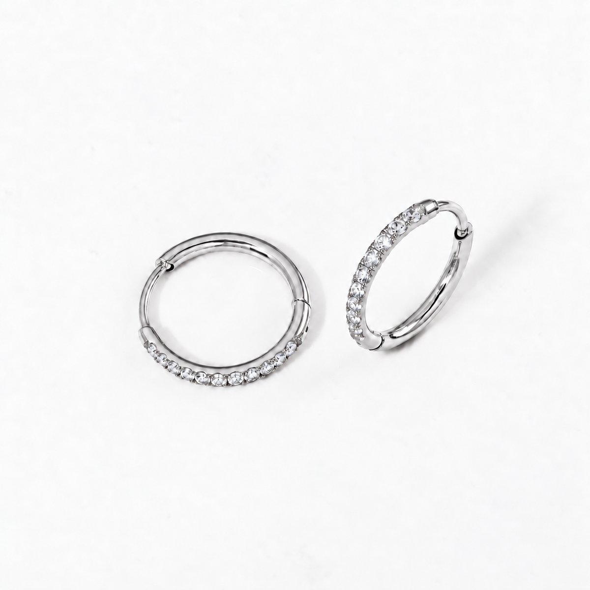 Pavé Small Hoops