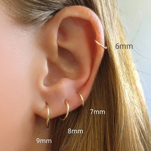 1mm | Sterling Silver Seamless Clicker Ring 18G Gauge
